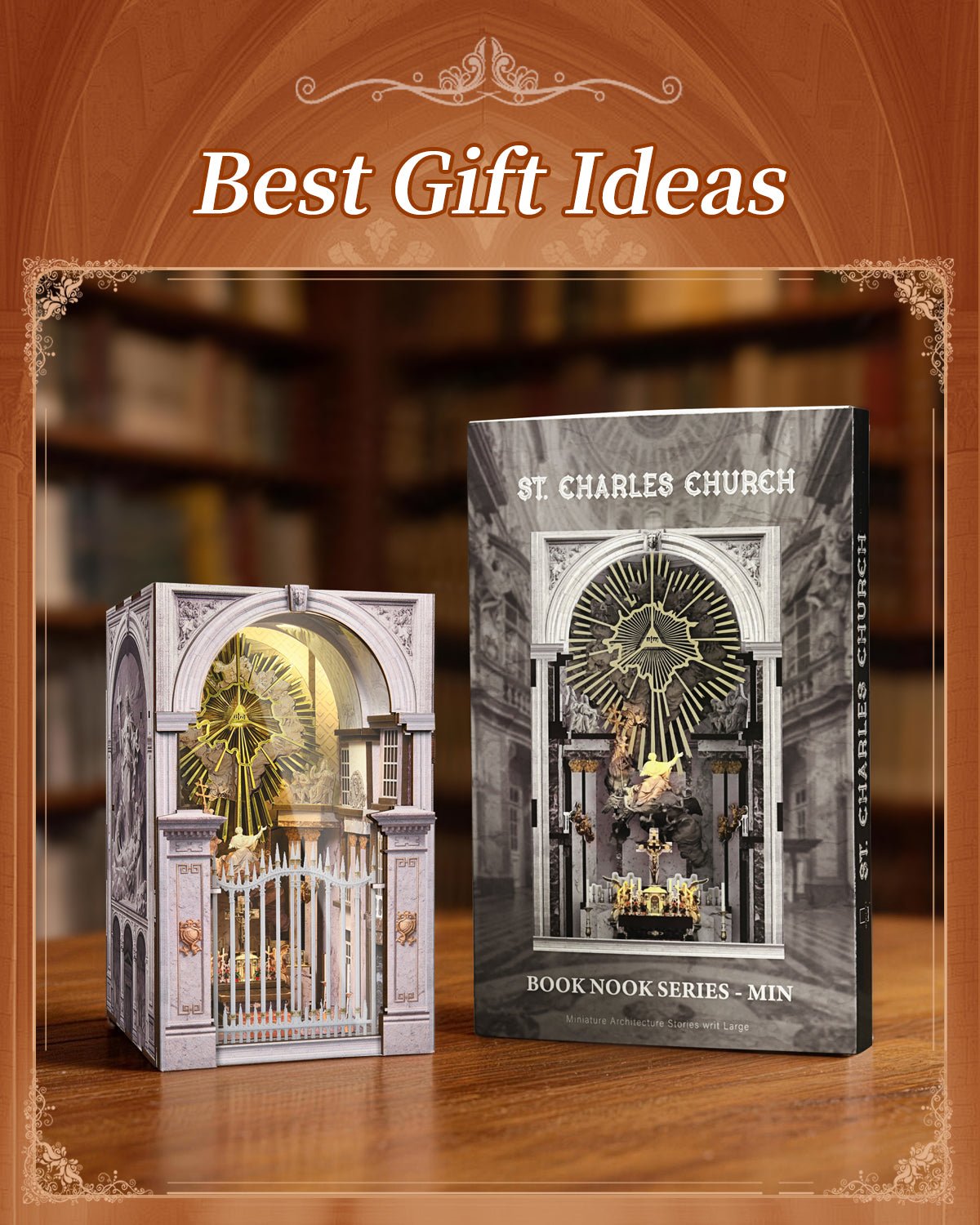 St.Chales Church Book Nook Kit - NookFan