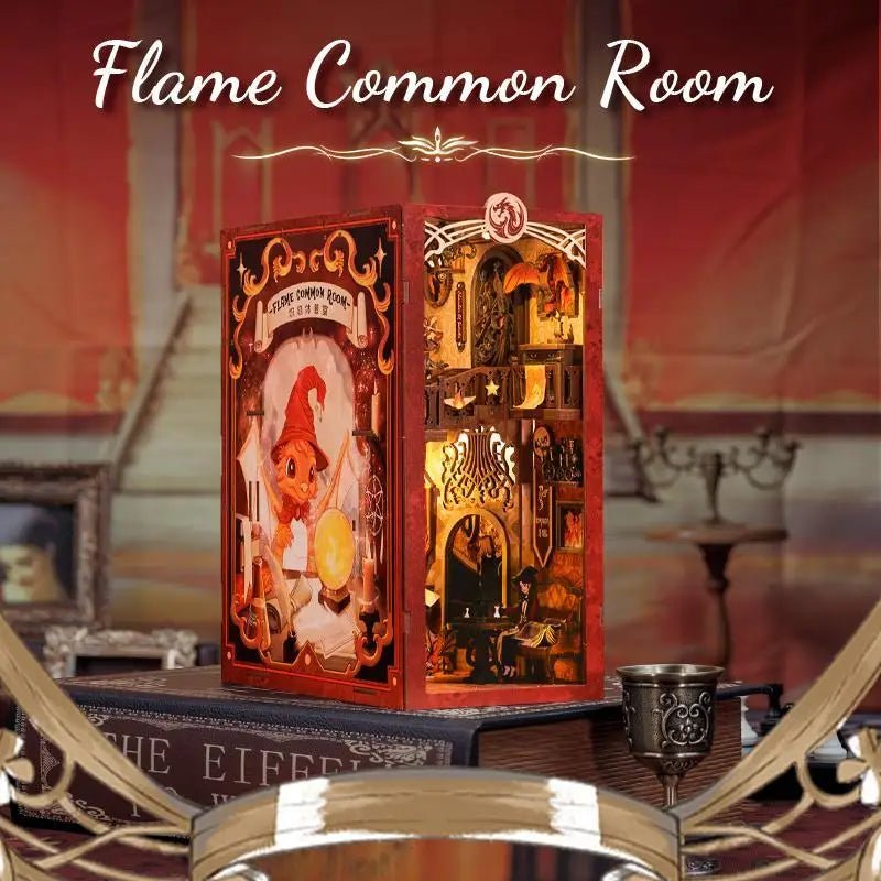 Flame Common Room - DIY Book Nook Kit - TryNooki