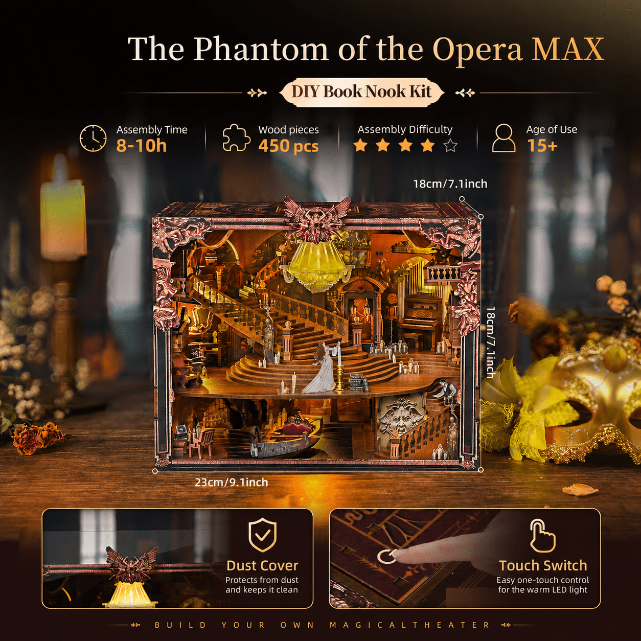 Phantom of the Opera Max - DIY Book Nook Kit - NookFan