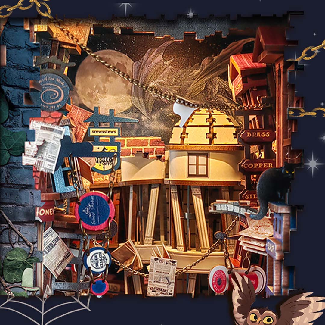 Magic Night Alley - DIY Book Nook Kit