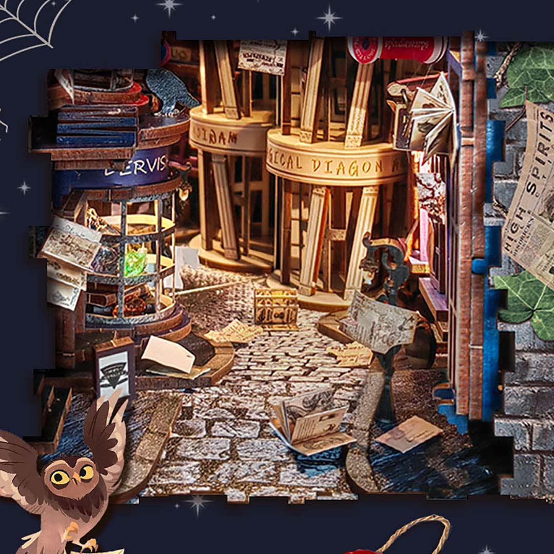 Magic Night Alley - DIY Book Nook Kit