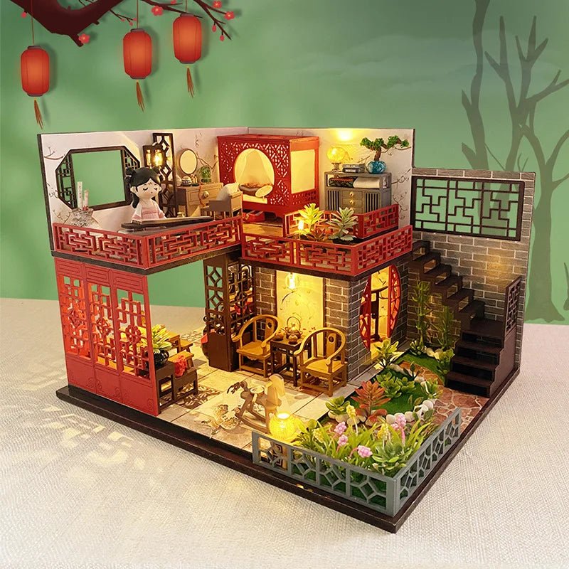 Antique Attic Cabin - DIY Miniature House Kit - NookFan