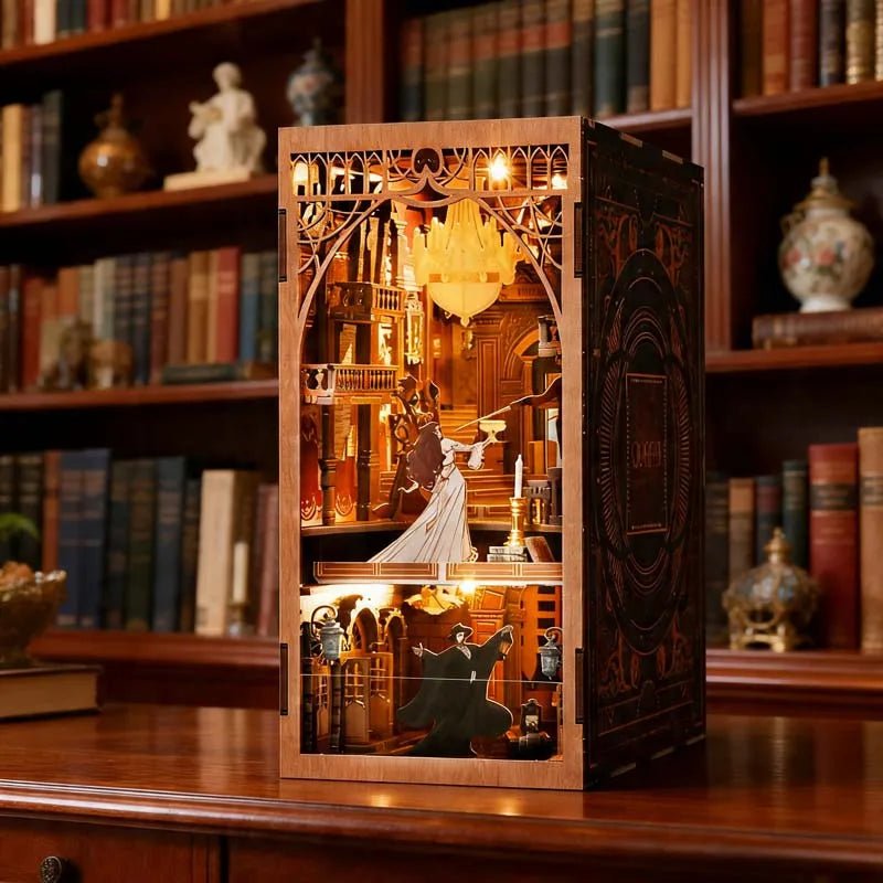 Phantom Opera Night - 3D Wooden Book Nook Kit - NookFan