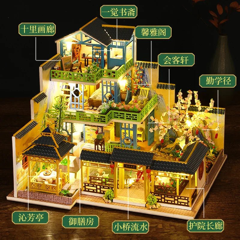 Fuchun Mountain Villa - DIY Miniature House Kit - NookFan