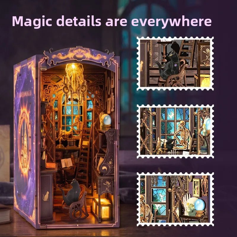 Meow witch magic room - DIY Book Nook Kit - NookFan