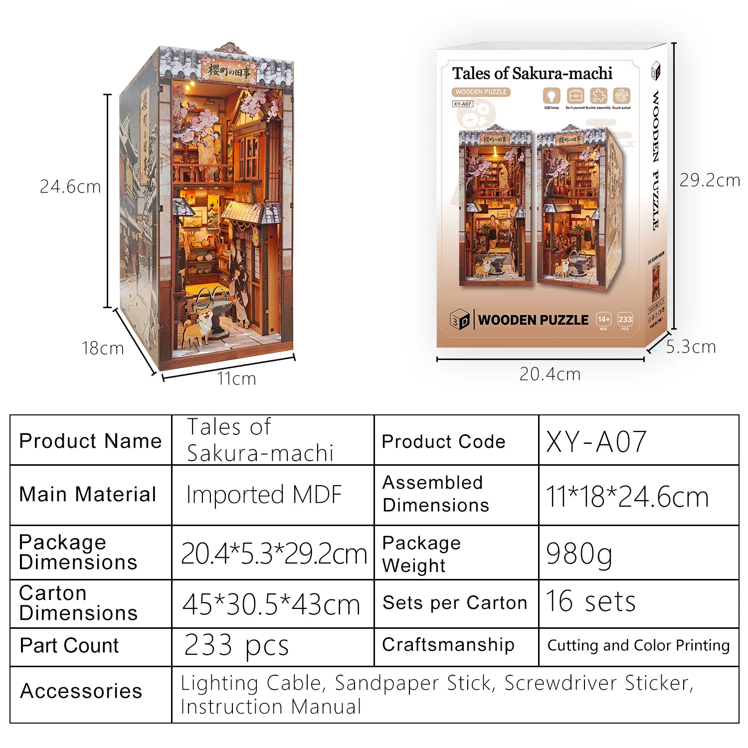 Taste of Sakura-Machi  Book Nook Kit