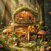 Green Vine Cottage - DIY Miniature House - NookFan