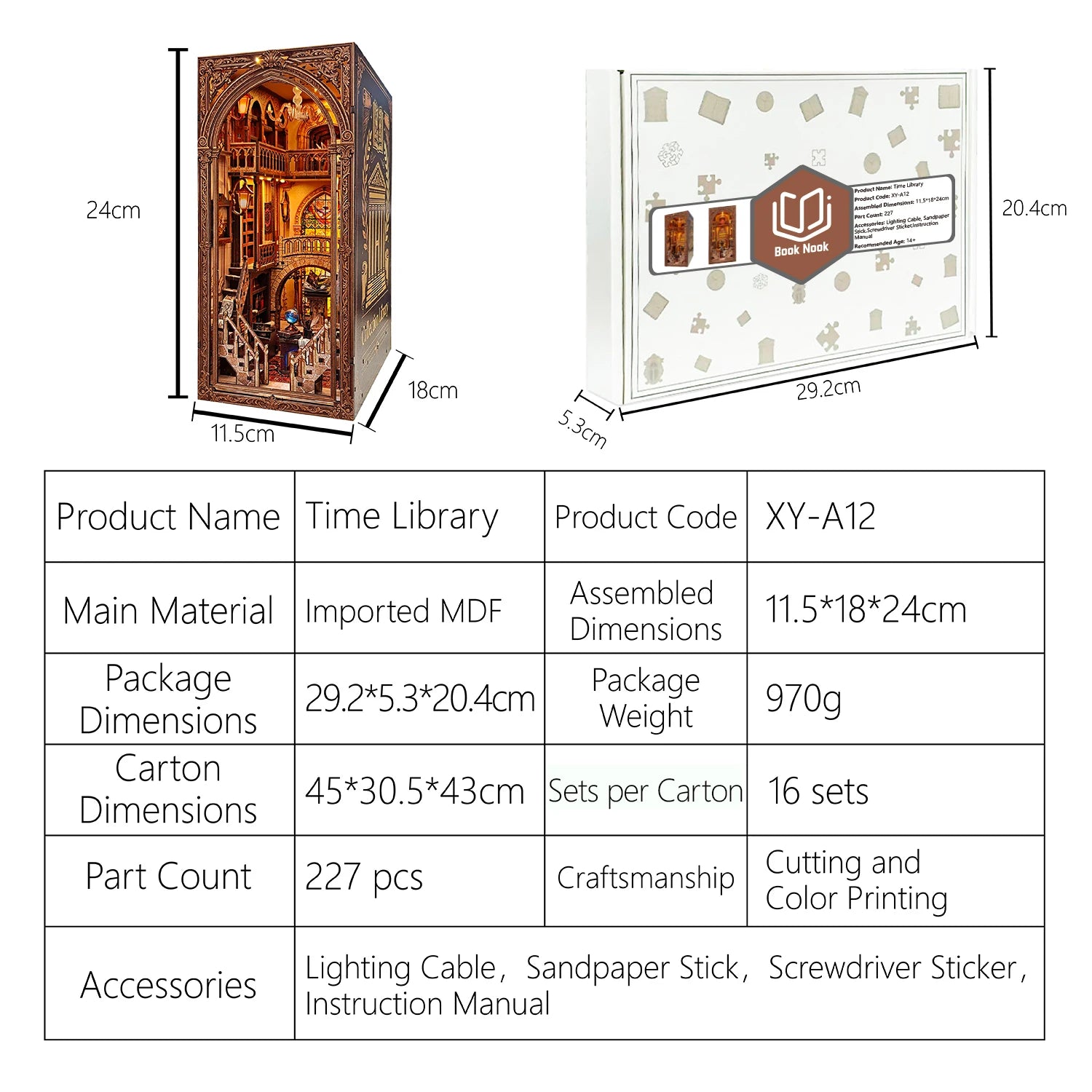 Time Library Book Nook Kit