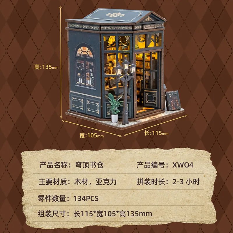 Dome Book Warehouse - DIY Miniature House Kit - NookFan