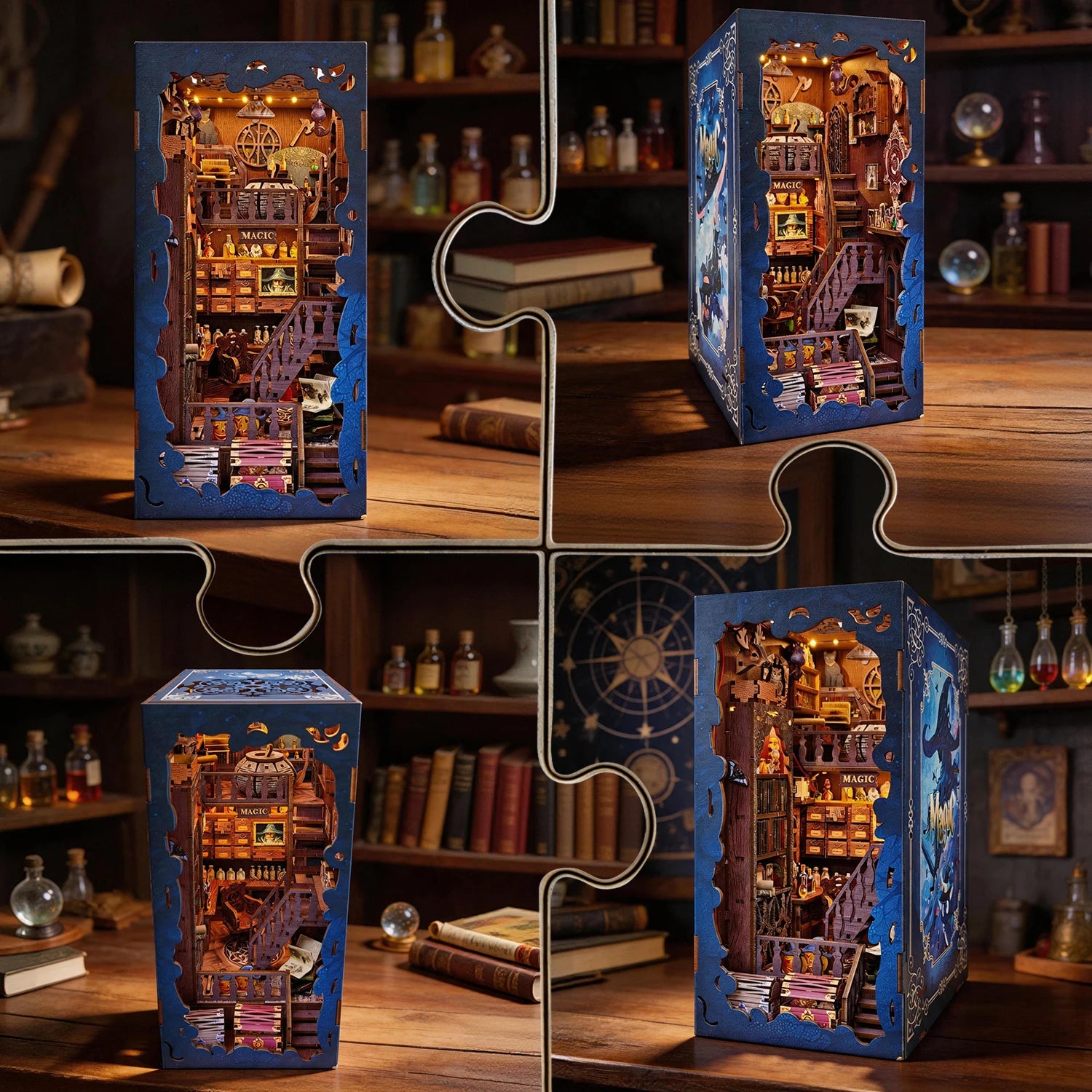Magic Workshop DIY Wooden Book Nook Kit - NookFan