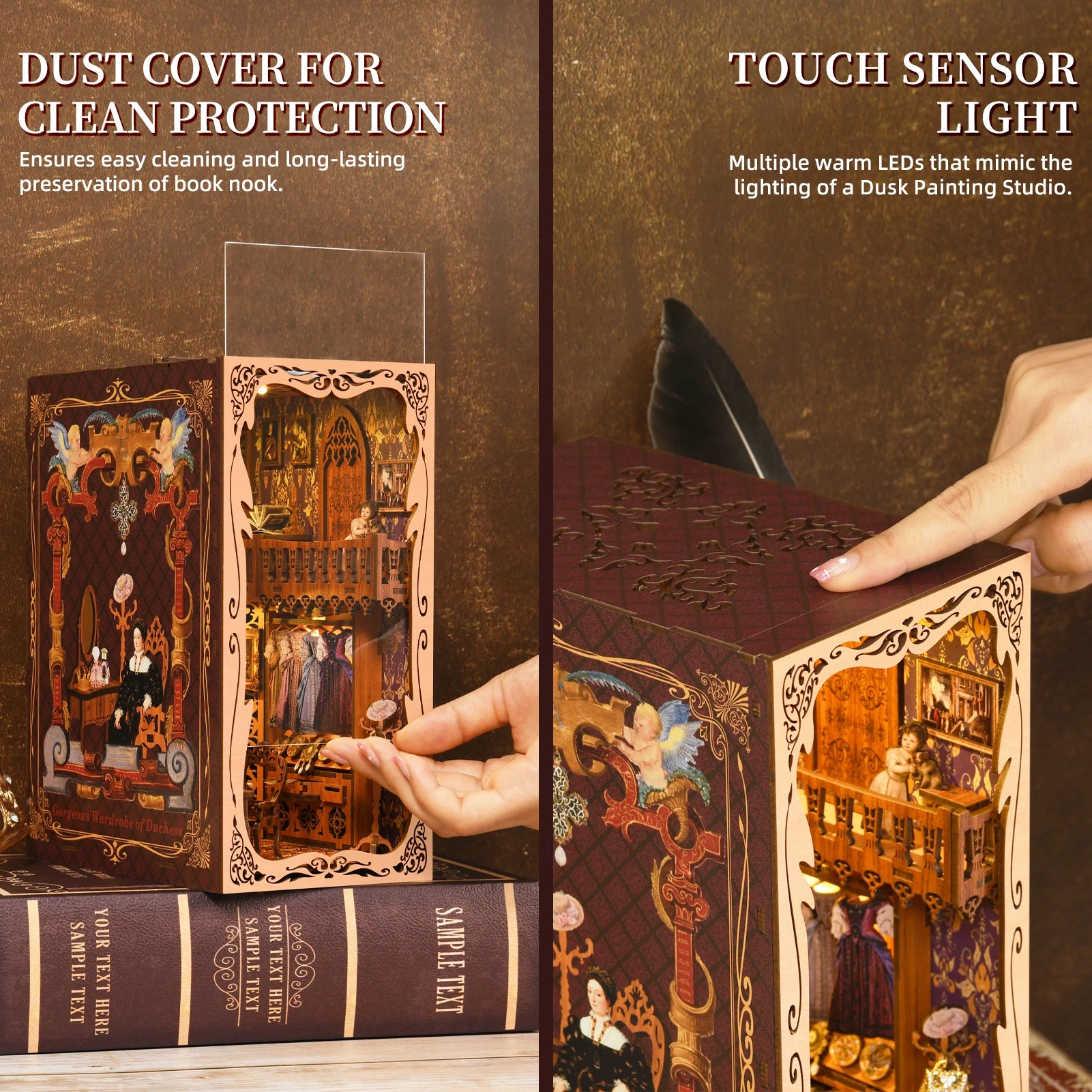 Wardrobe of Duchess - Diy book nook kit - NookFan