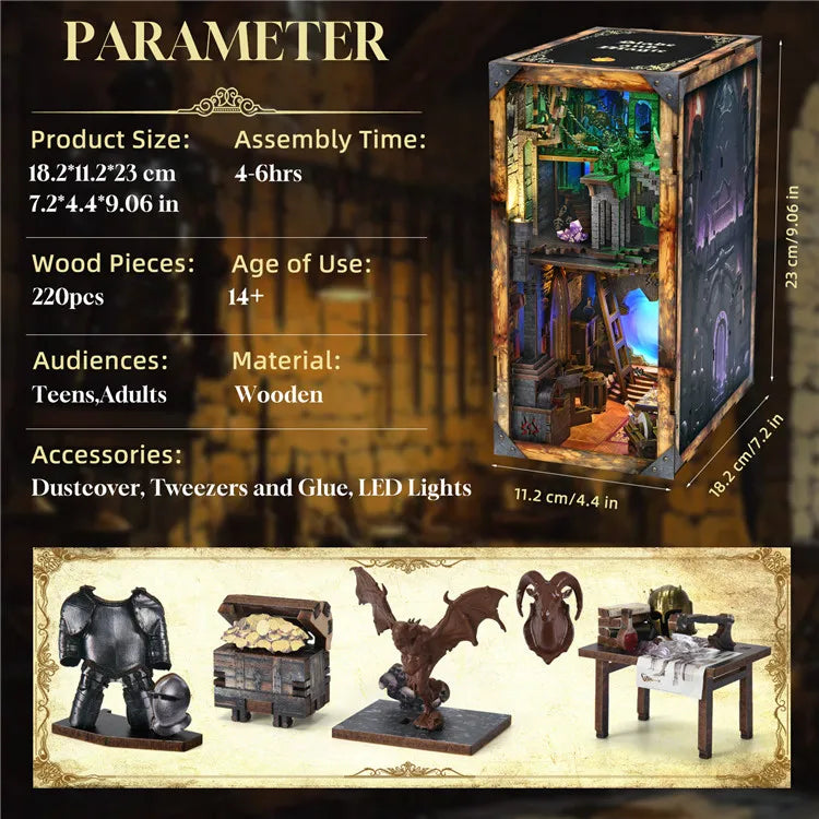 Blade and Magic - DIY Miniature Book Nook Kit