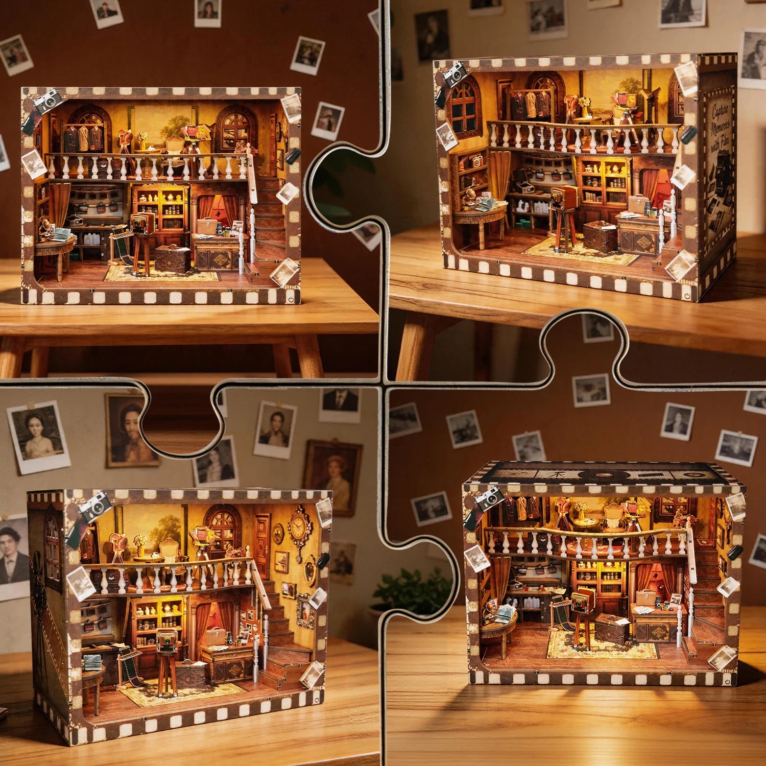 Nostalgia Photo Studio - Mini Book Nook Kit - NookFan
