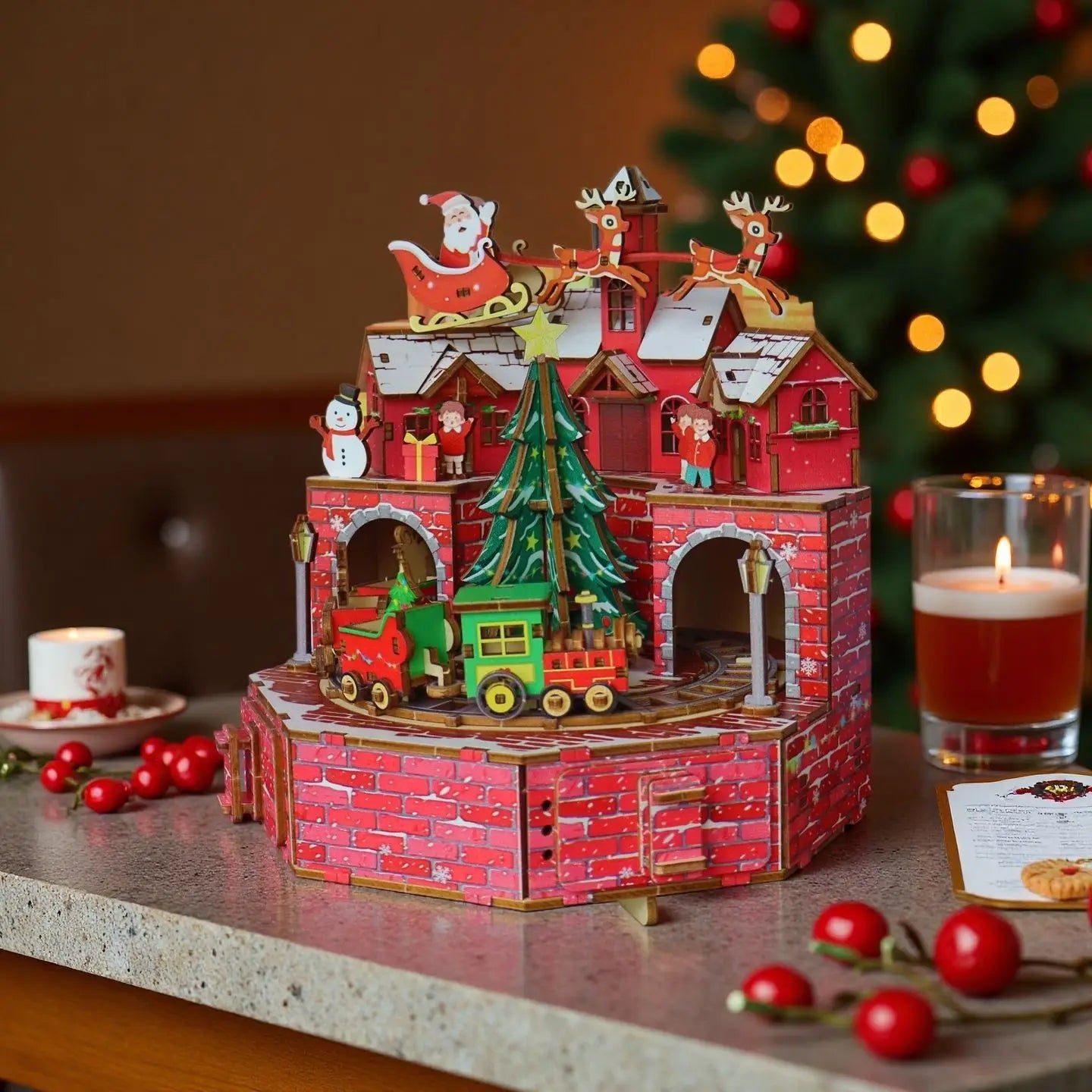 Christmas Train Music Box DIY Craft Kit - NookFan