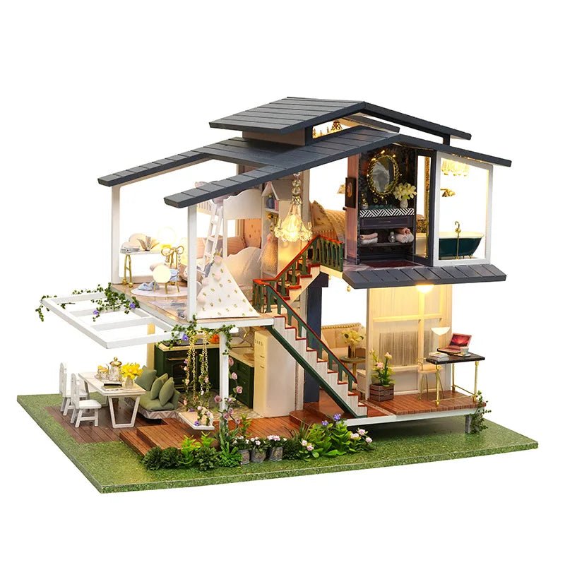Monet's Garden- DIY Wooden Miniature House - NookFan