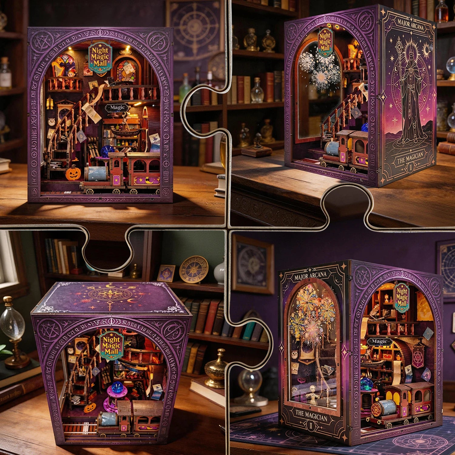 Night Magic Mall Mini Booknook Kit - NookFan