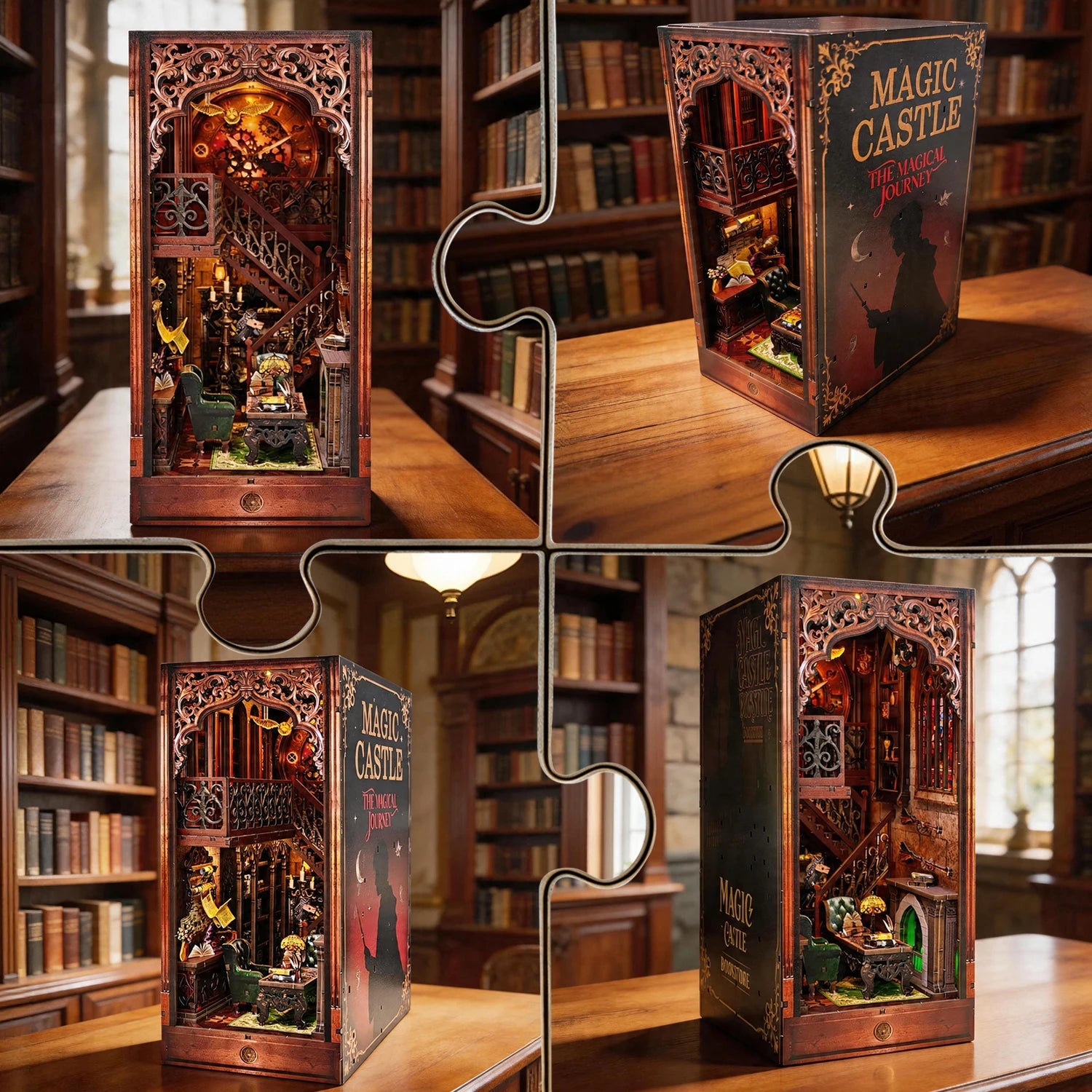 Hogg Library of Magic - DIY Book Nook Kit - NookFan