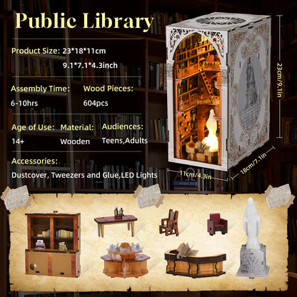 Public Library DIY Book Nook Kit