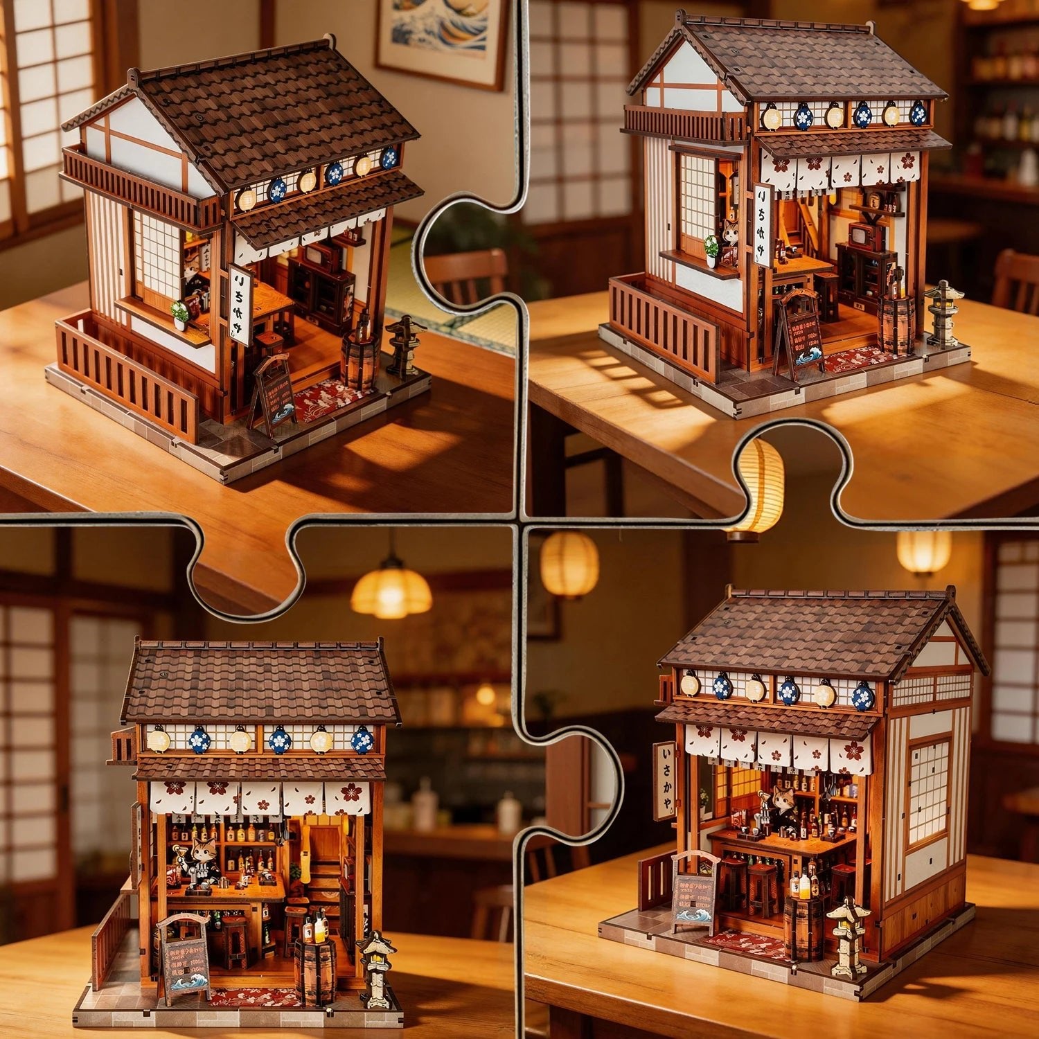 Sakura Sake Bar Mini Book Nook Kit - NookFan