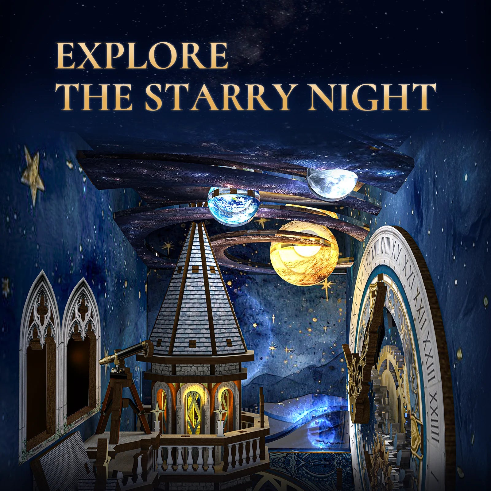 Stellar Castle - DIY Book Nook Kit - NookFan