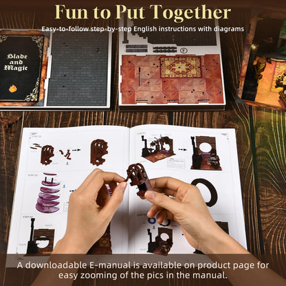 Blade and Magic - DIY Miniature Book Nook Kit