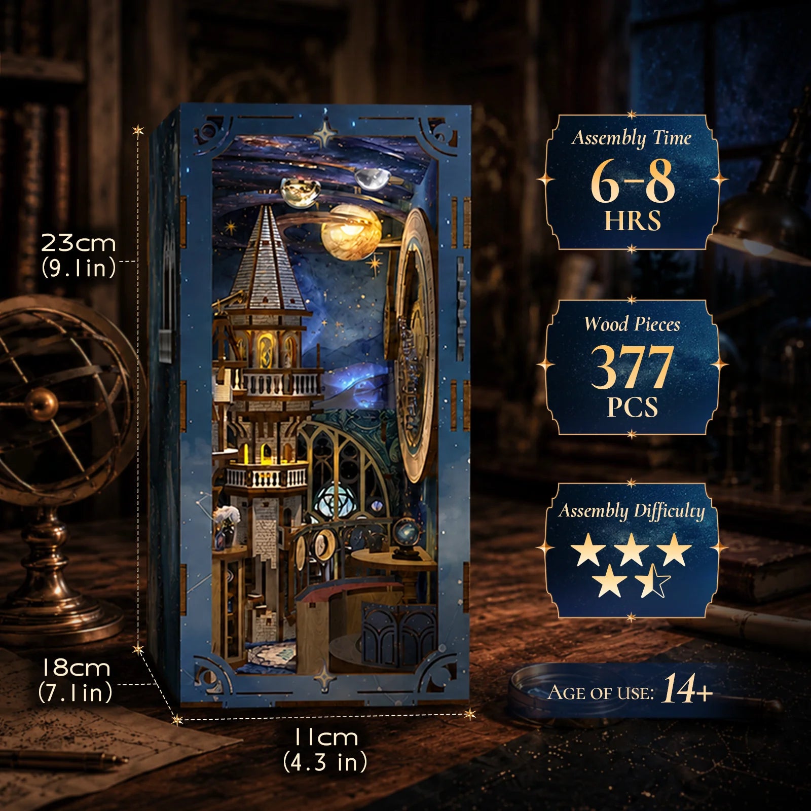 Stellar Castle - DIY Book Nook Kit - NookFan