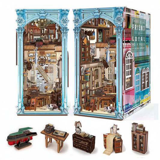 Hemingway's Home - DIY Wooden Book Nook Kit