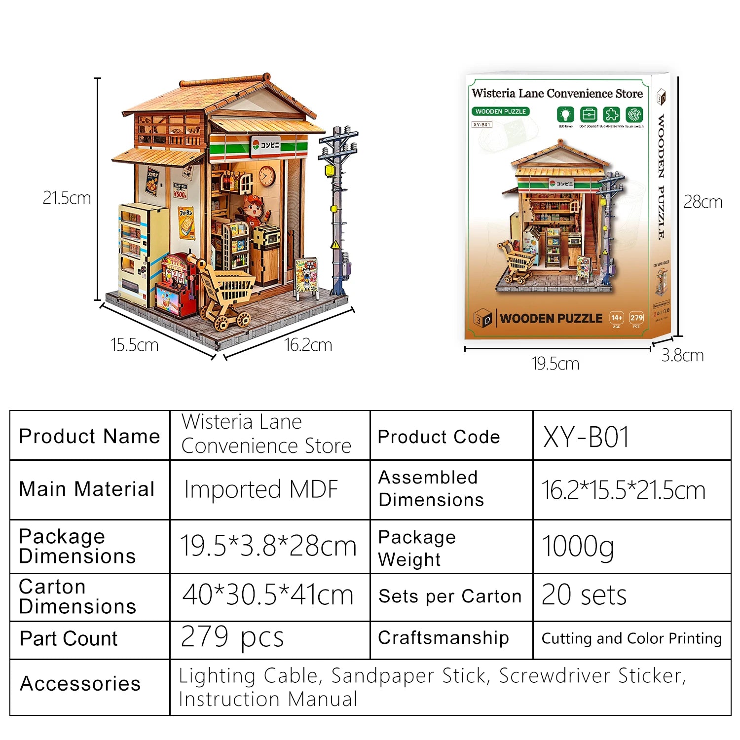 Wisteria Lane Convenience Store - Miniature House Kit - NookFan