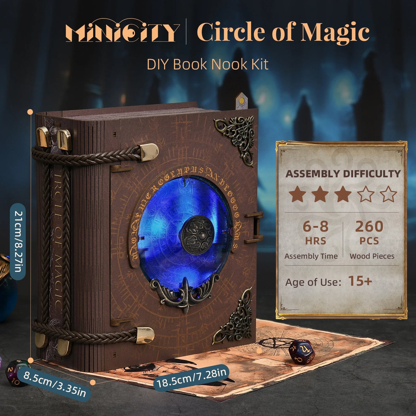 Circle of Magic DIY Book Nook Kit - Miniature with LED