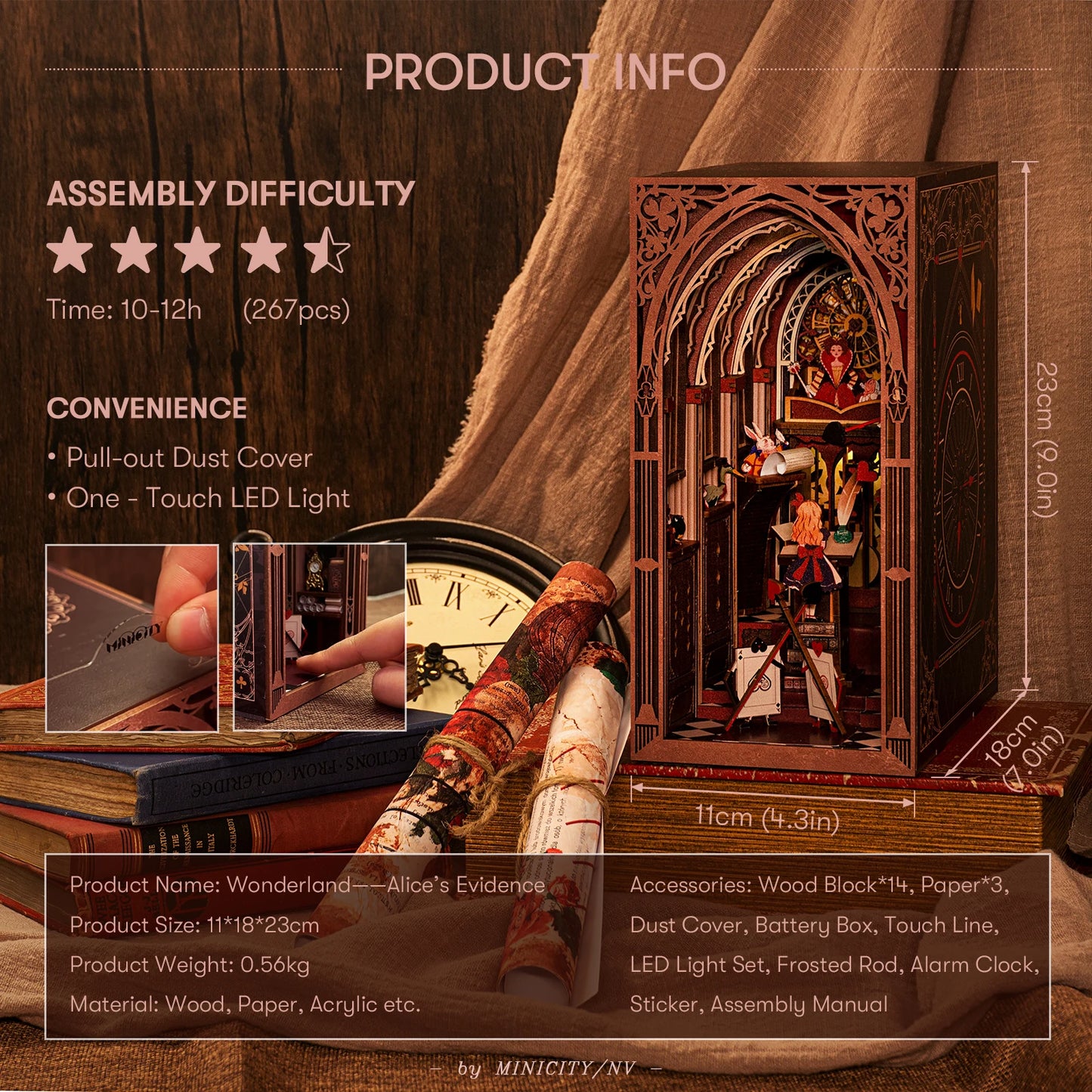 Alice's Evidence DIY Book Nook Kit