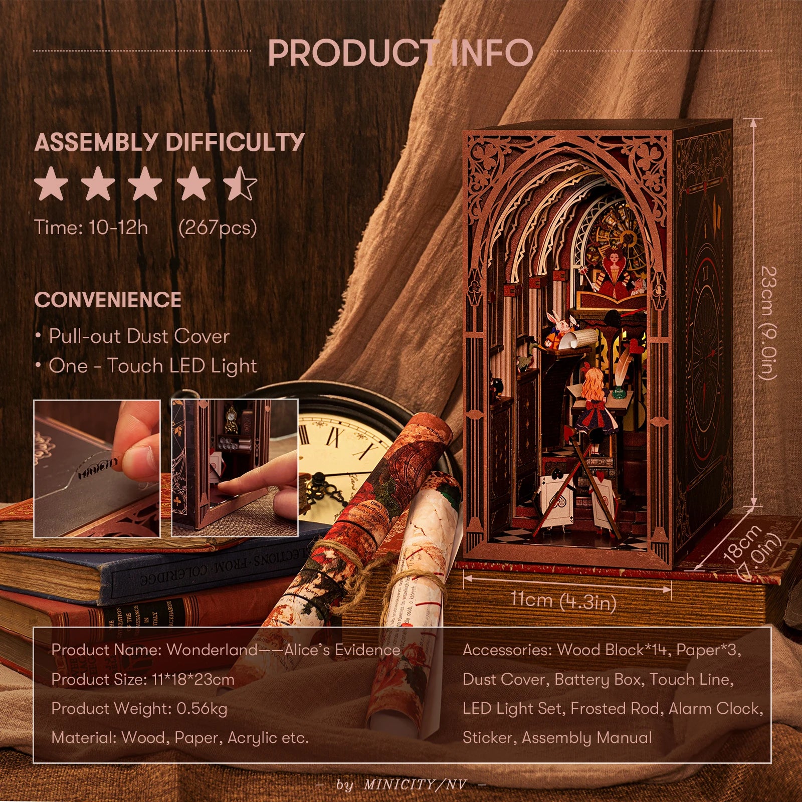 Alice's Evidence DIY Book Nook Kit - NookFan