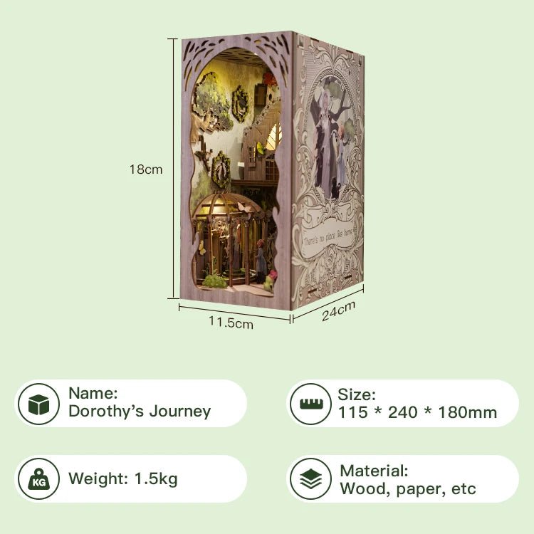 Dorothy's Journey - DIY Book Nook Kit - NookFan