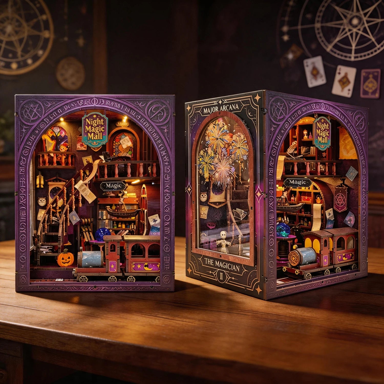 Night Magic Mall Mini Booknook Kit - NookFan