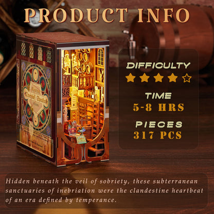 Roaring Twenties Speakeasy - DIY Book Nook Kit