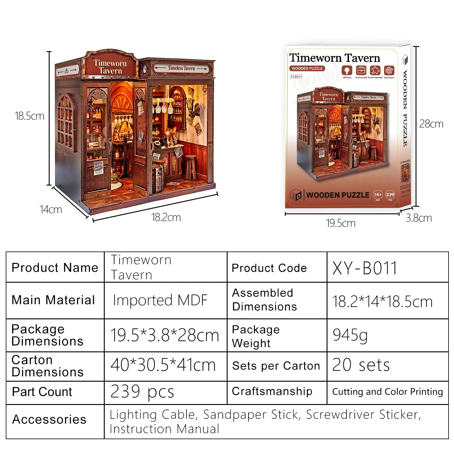 Timeworn Tavern - Book Nook Kit - NookFan