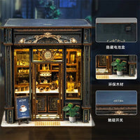 Green Crystal Coffee Shop - DIY Miniature House Kit - NookFan