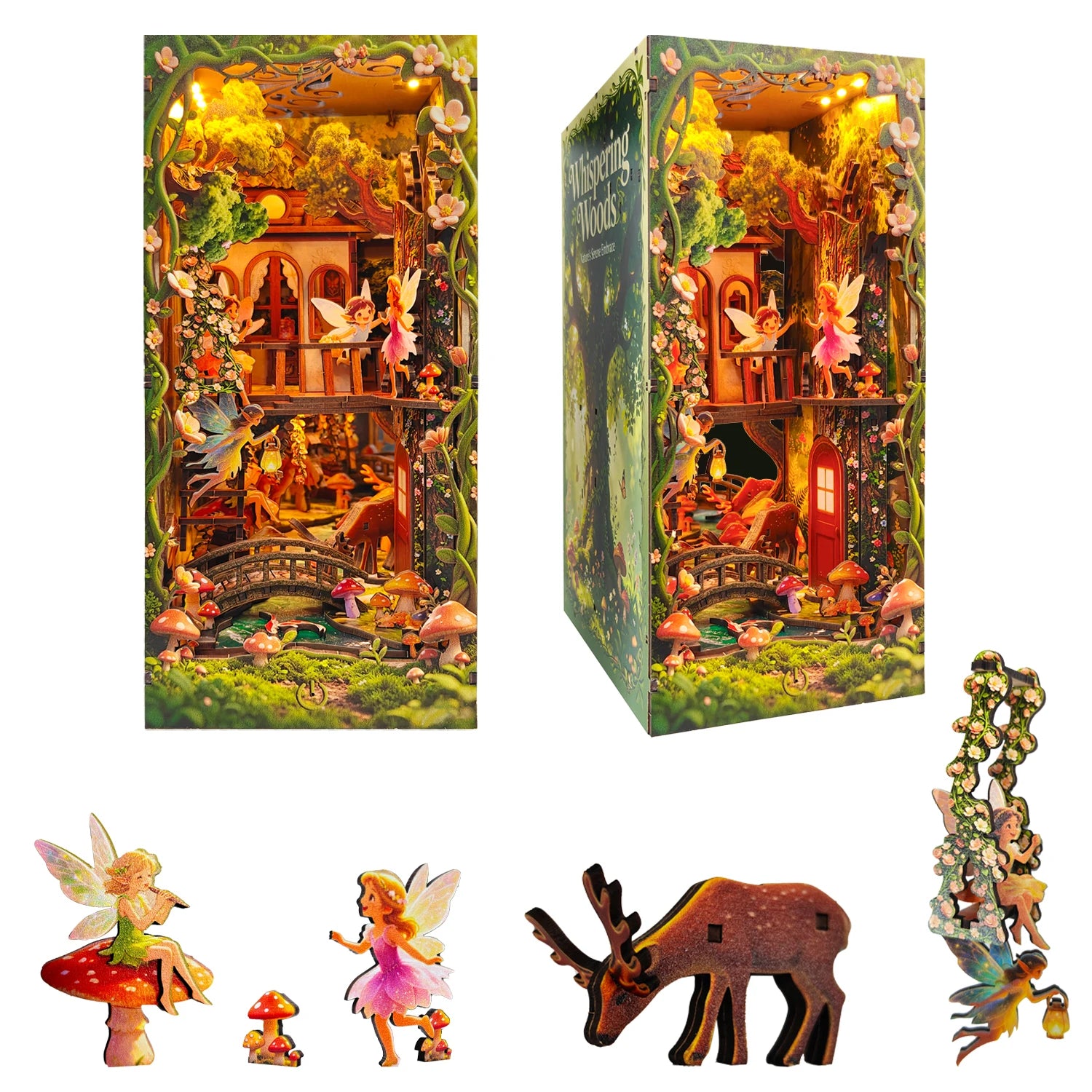 Secret Realm Of Green Sprites Book Nook Kit