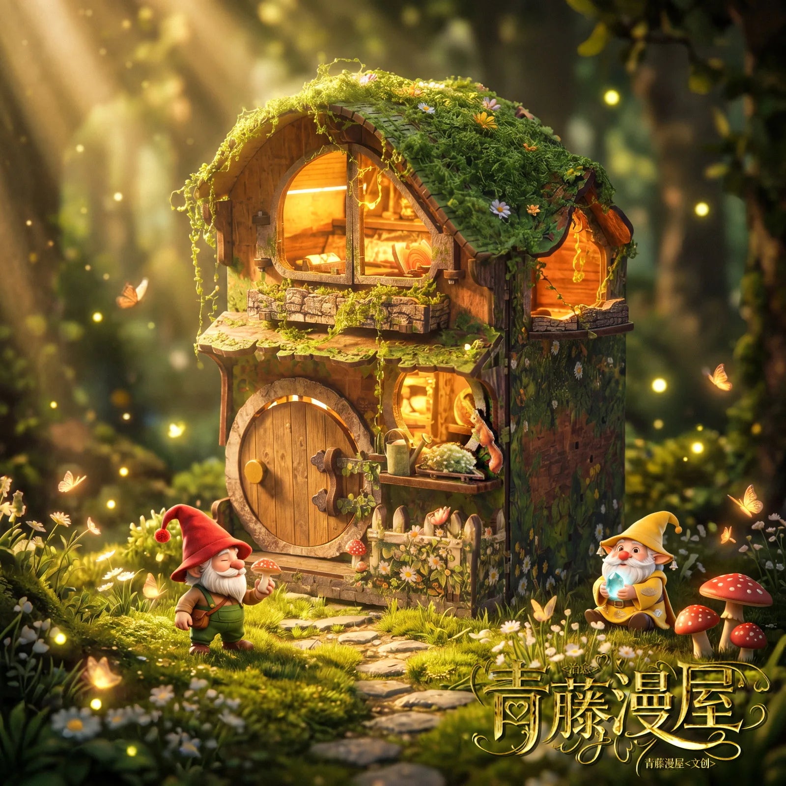 Green Vine Cottage - DIY Miniature House - NookFan