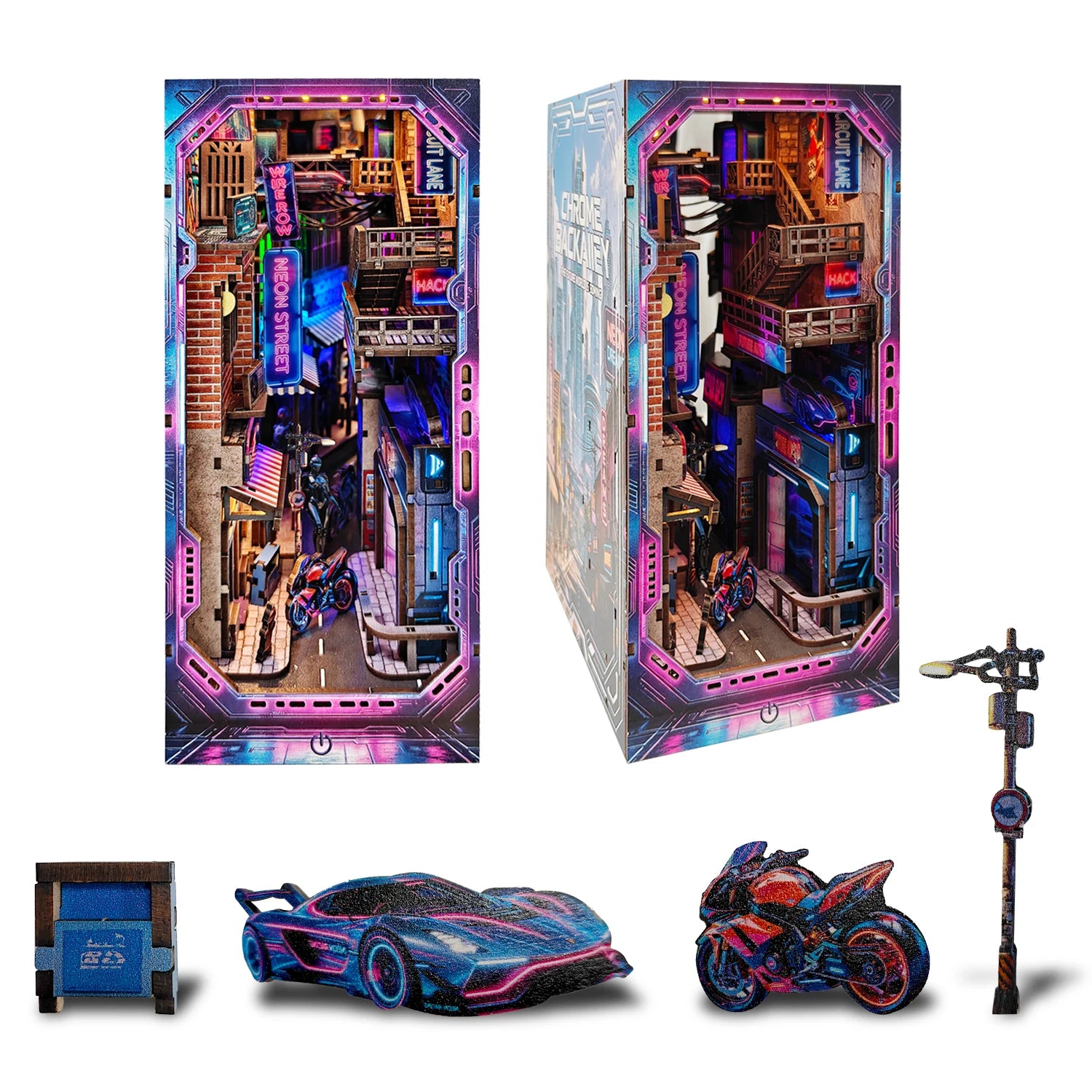 Cyber City Book Alley - DIY Book nook Kit