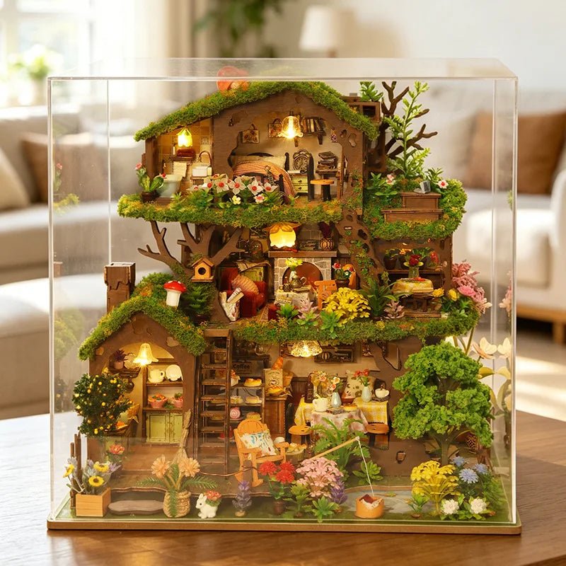 Treehouse Cottage - DIY Miniature House Kit - NookFan