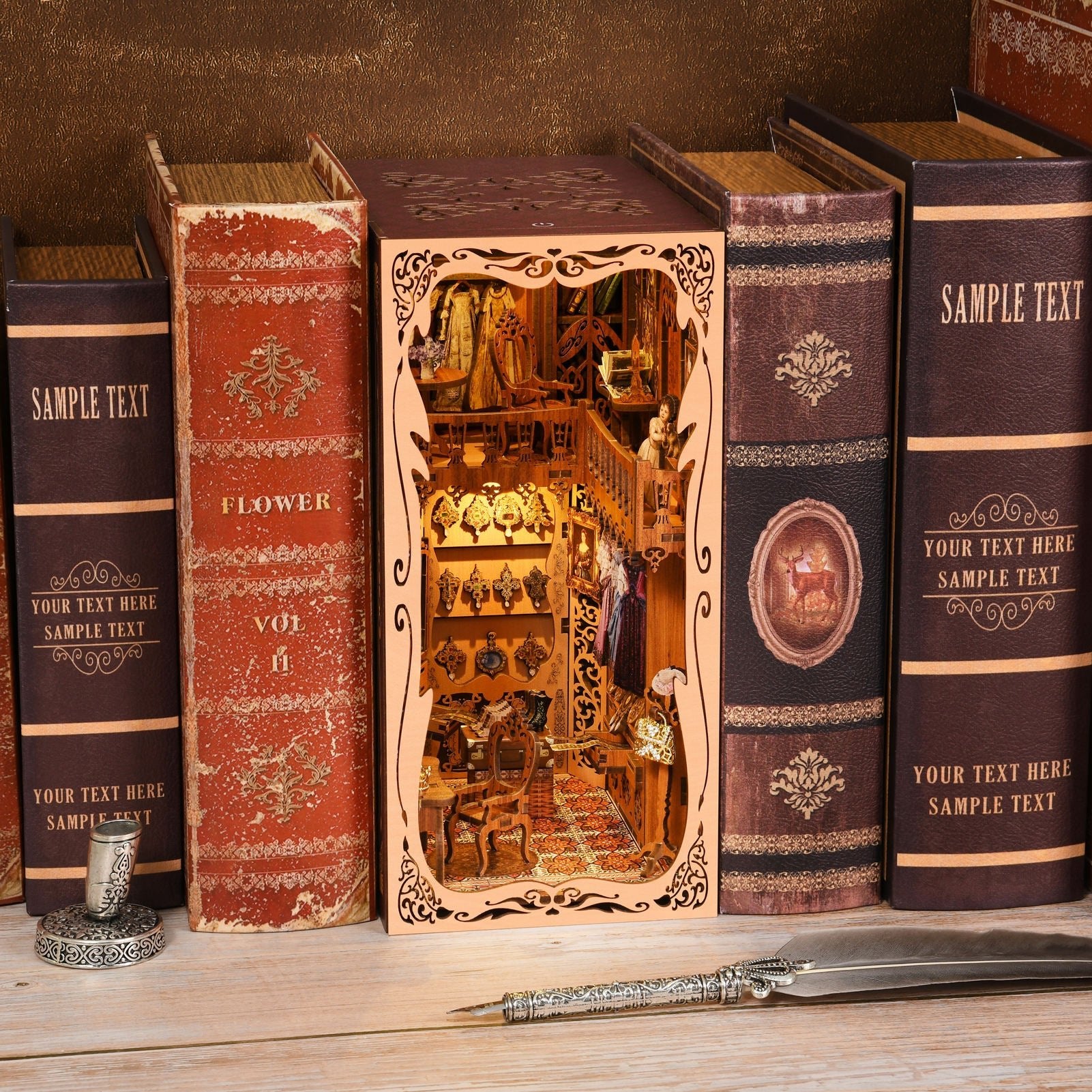 Wardrobe of Duchess - Diy book nook kit - NookFan
