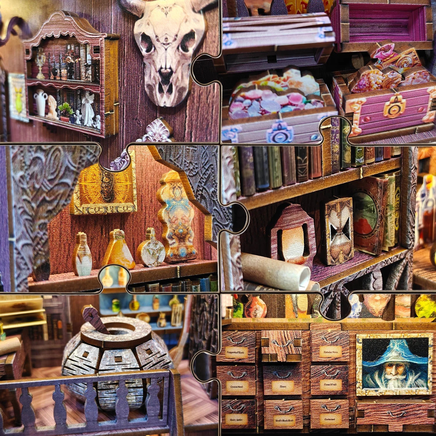 Magic Workshop DIY Wooden Book Nook Kit - NookFan