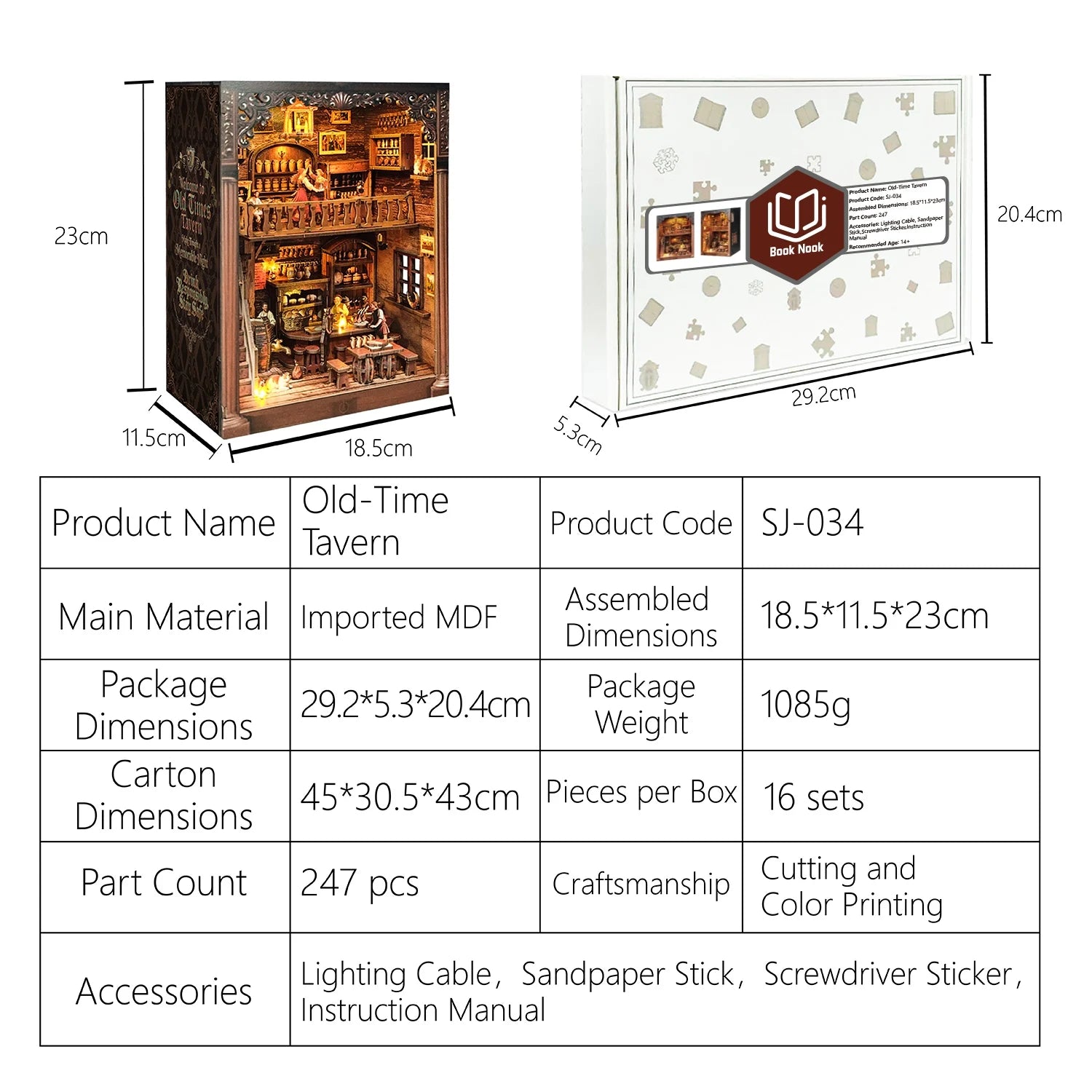 Old Time Tarvern Mini Book Nook Kit - NookFan