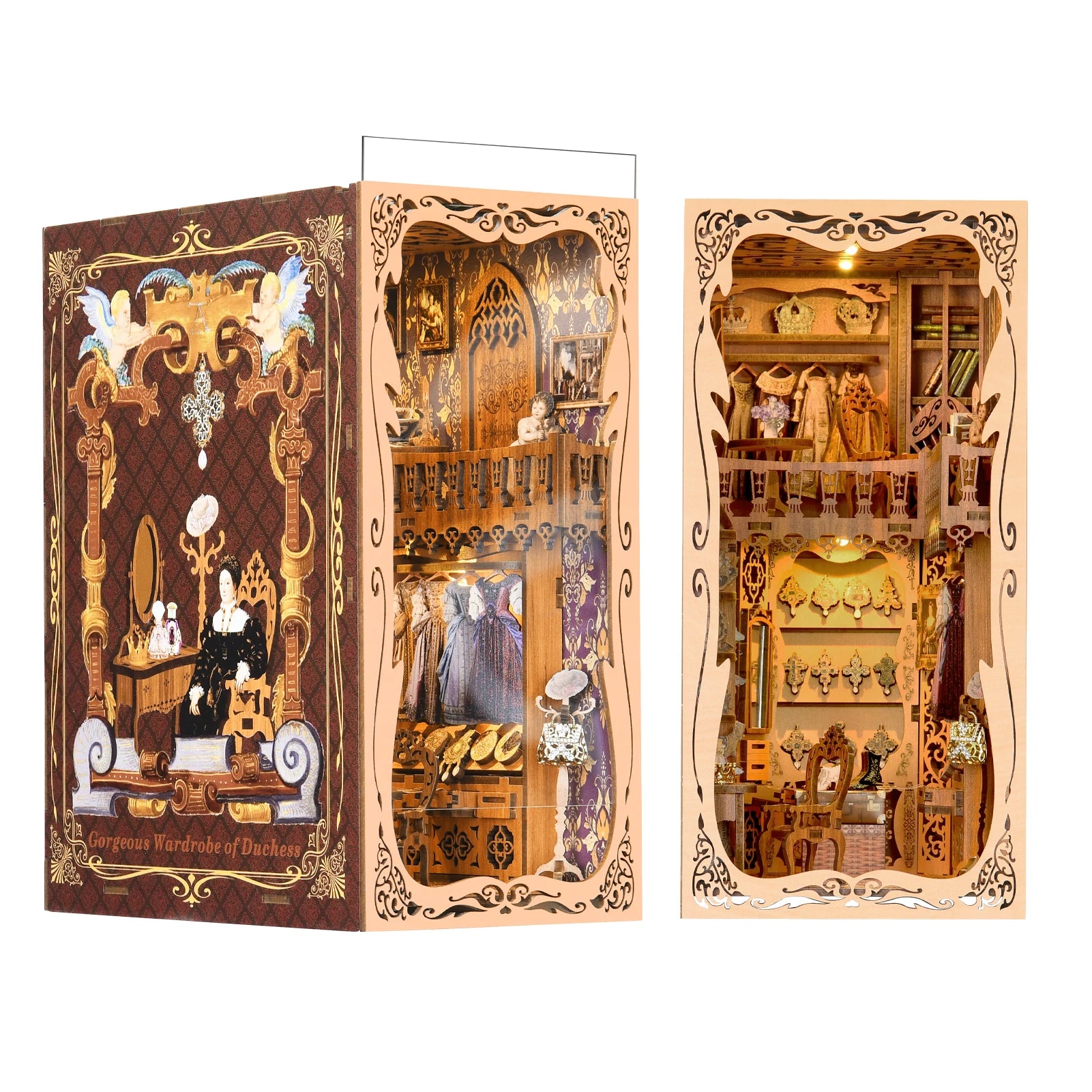 Wardrobe of Duchess - Diy book nook kit - NookFan