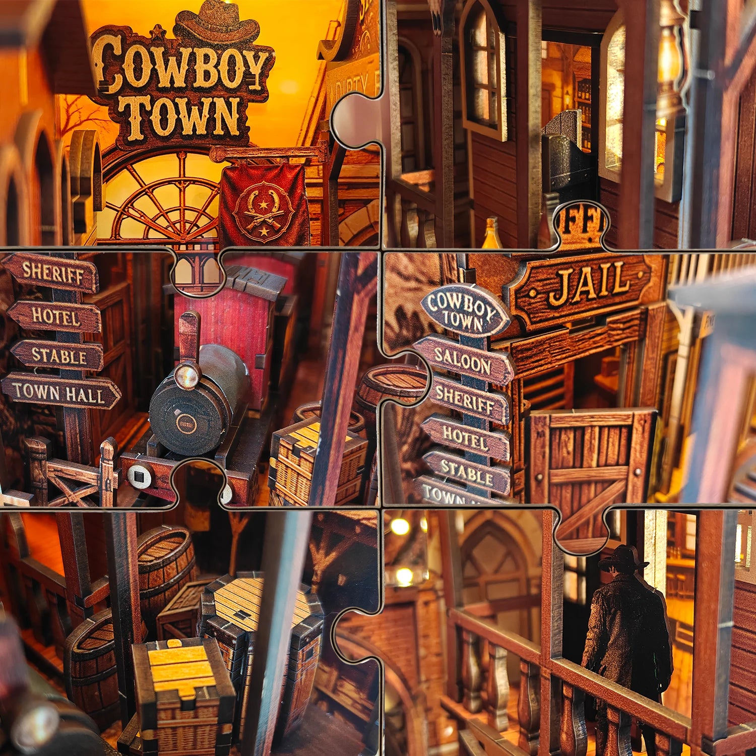 Desert Railway Town  Book Nook Kit