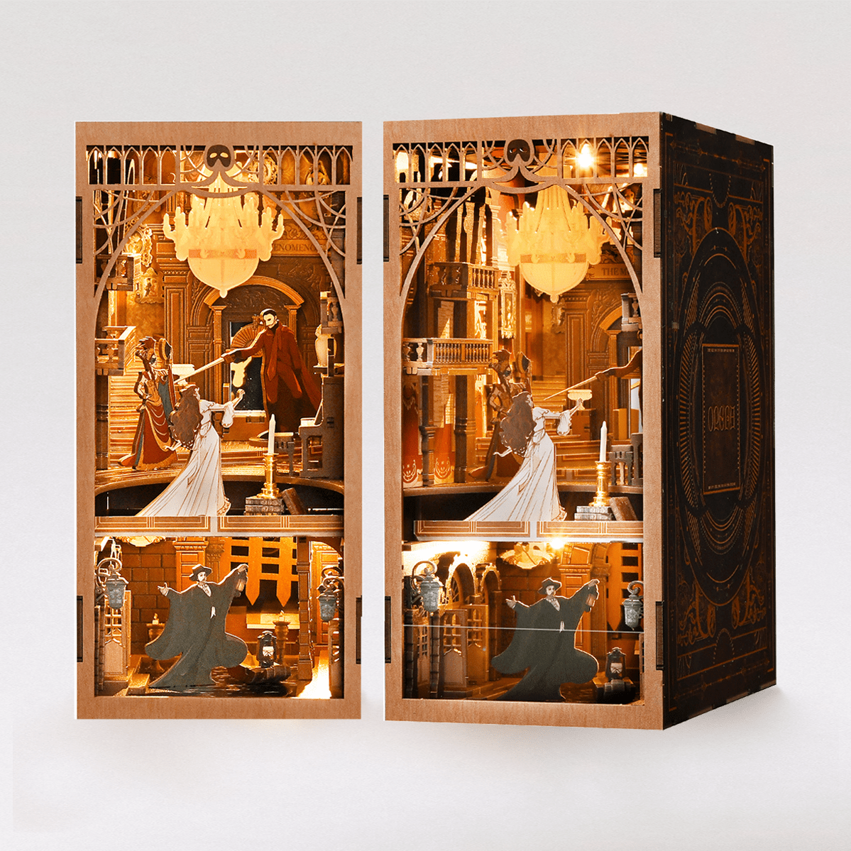 Phantom Opera Night - 3D Wooden Book Nook Kit - NookFan