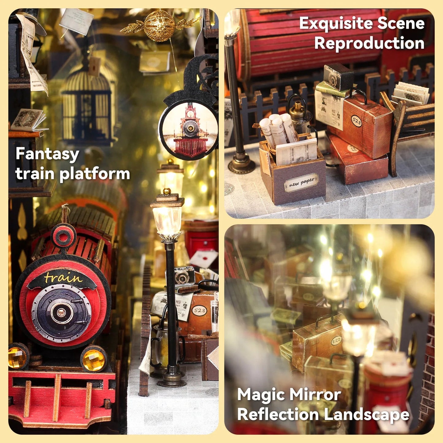 Train Station - DIY Book Nook Kit - TryNooki