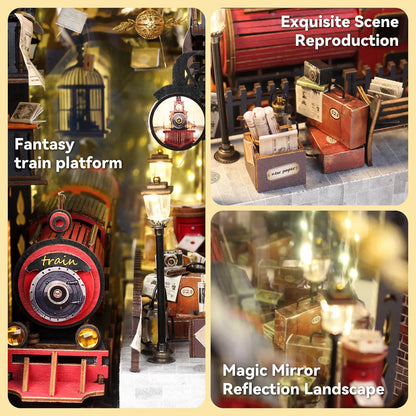 Train Station - DIY Book Nook Kit - TryNooki