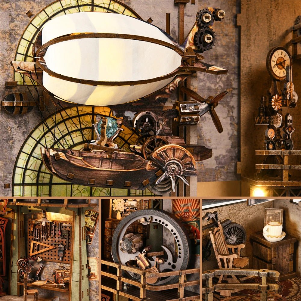 Airship Adventure Book Nook Kit - TryNooki