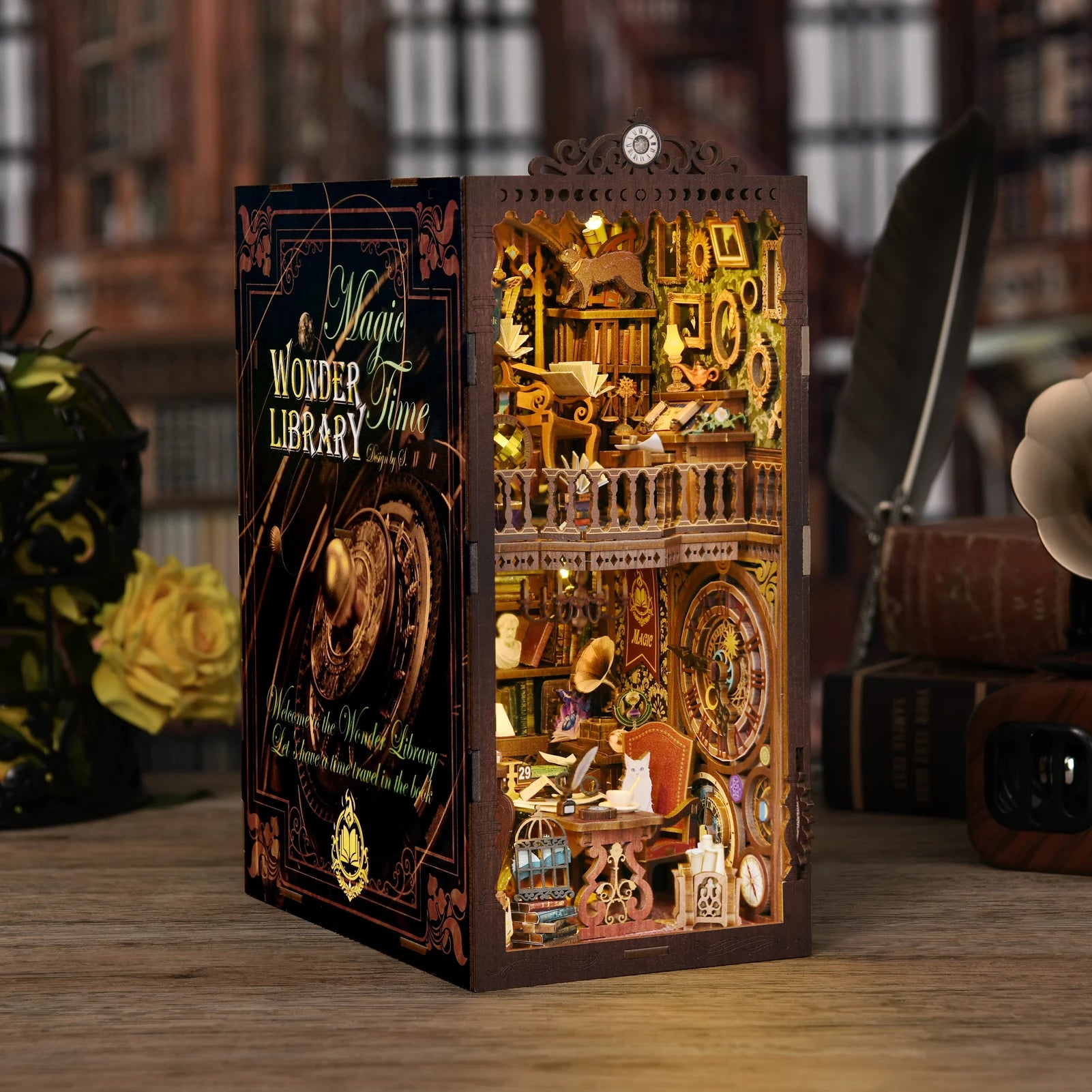 Wonder Library - DIY Wooden Book Nook Kit - NookFan